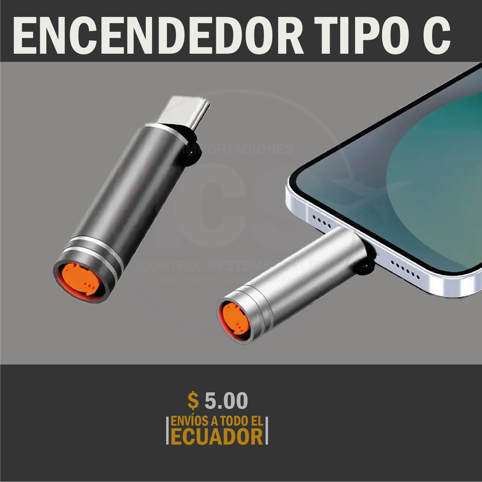 ENCENDEDOR PARA CON ENTRADATIPO C